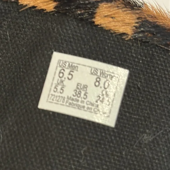 Vans off the wall Calf Hair sneakers 6.5 camel and dark brown 🐪 - Picture 4 of 6